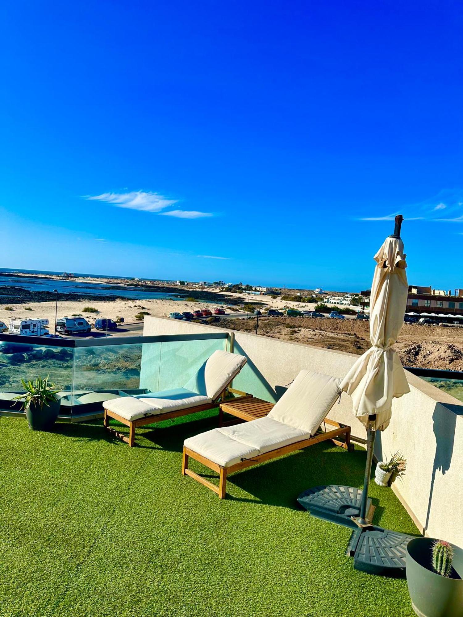 Apartamento Villa Bruno Con Vistas Al Mar, Primera Linea De Playa El Cotillo  Exterior photo